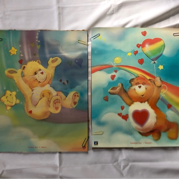 Vtg 1985 Care Bears Posters - Picture 1 of 14